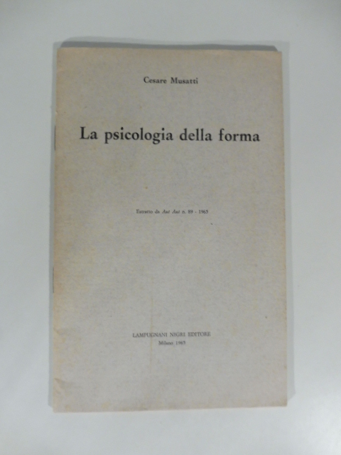 La psicologia della forma